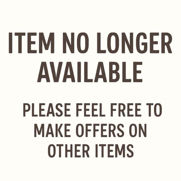 Item is no longer available feel free to send offers on other items!